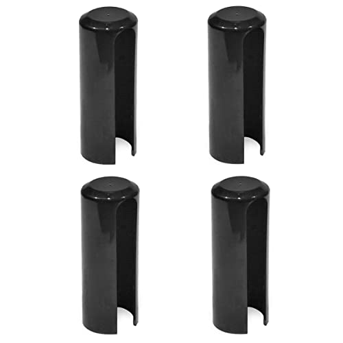Lot de 4 douilles en plastique noir pour charnière de porte Ø 15 mm