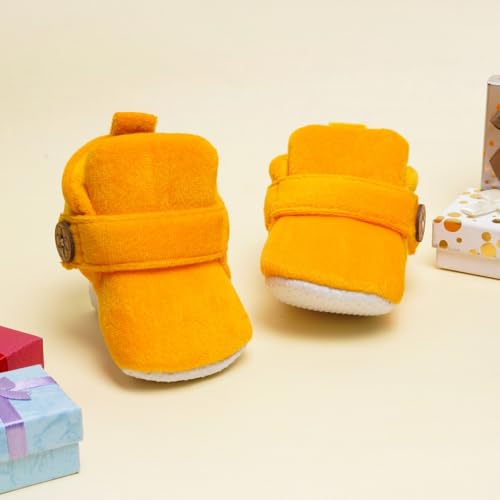 Image of Neska Moda Baby Boys & Baby Girls 6 to 12 Months Velvet Booties