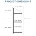 6 Pack Shipping Container Shelving Bracket, 3-Tier Adjustable Black Power Coated Steel Brackets, 22