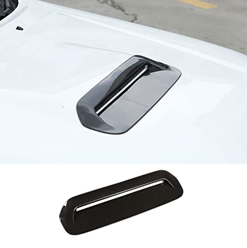 ERIDANUS Auto Accessories For Toyota Tacoma 2013 2014 2015 Front Engine Hood Air Outlet Cover Trim (Carbon Fiber Style) ABS 1 PC