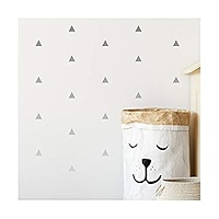 StickerDeen | Triangle Arizona Style Polygon Shape Decoration Removable Window, Furniture, Nursery Wall Art Vinyl Decal Stickers Gift | (Pack 80) ( Black