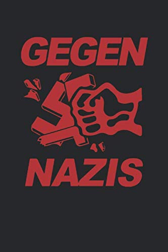 Gegen Nazis: Notizbuch, blanko, 120 Seiten, A5 (German Edition)