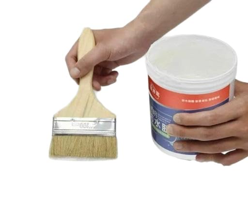 Image of Waterproof Adhesive Glue, 300gm, with Brush, Transparent, for Roof Leakage, Crack Seal, Water Leakage Solution, Waterproofing for Pipe, Wall, Tiles (Pack of 1) KOR-P249
