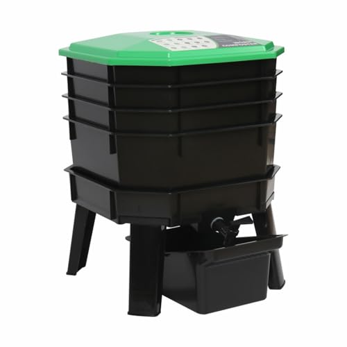 Ferme de vers empilable grand volume pour fabrication de compost biologique