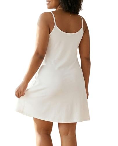 Image of 7th Element Women's Plus Size Slip Dress, Spaghetti Strap Summer Cami Sundress & Nightgown, Under Dresses & Beach Cover-up
