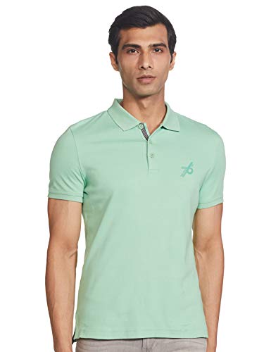 Image of Jockey Men Cotton Blend Solid Regular Fit Sport Polo T-Shirt