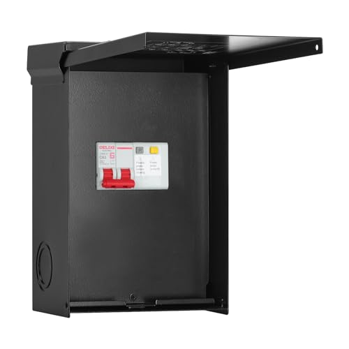 briidea 60 Amp Spa Panel with 2-Pole 60 Amp GFCI Breaker, IP 65 Waterproof, Ideal for Spas, Hot Tubs, Swimming Pools, and Home Use