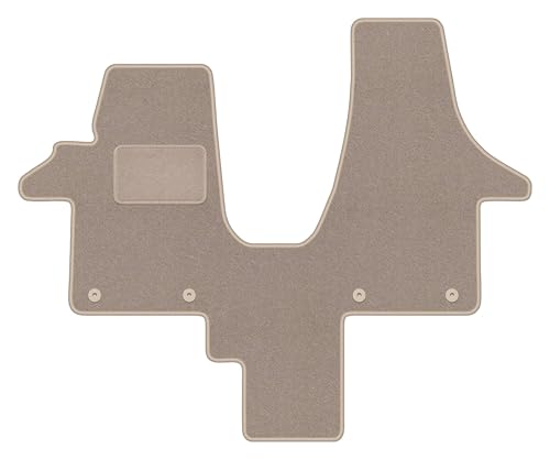 Tapis de voiture beige sur mesure VW Transporter T5 Caravelle