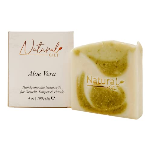 Natural Cilt Aloe Vera Seife - 100% Natürliche Inhaltsstoffe - Naturseife ohne ätherische Öle - für Gesicht , Körper und Hände Cover