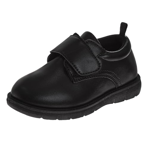 Josmo Boys Oxford School Uniform Loafer Shoe Casual Walking Comfort Dress Shoes for Boy Black Size 9 Toddler