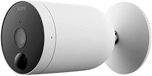 Kami 1080p Wire-Free Outdoor Security Camera by YI Technology, True Wireless Surveillance Wifi Camera IP65, Rechargeable Battery, Waterproof Indoor Outdoor Camera, Supports Cloud, MicroSD Card Storage