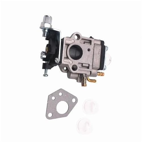 キャブレター 52cc 49cc 43cc 刈払機用キャブレターキット シールホース スパークプラグ ガソリンフィルター 交換部品付き キャブレ(Black)