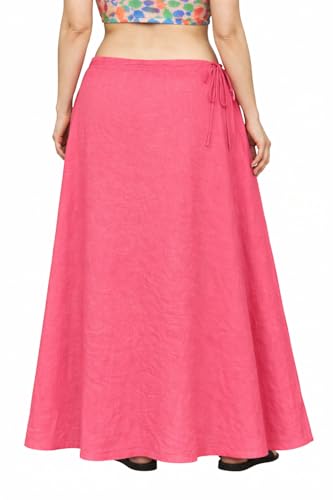 Image of CITIX Pure Cotton Petticoat for Woman Saree | Adujastable Drawstring Waist