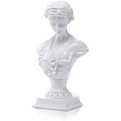 LEPENDOR Classic Greek Venus de Milo Bust Statue, 12" H Large Resin Roman Goddess of Love and Beauty Sculpture Figurine for Home Décor - White Venus de Milo Cover