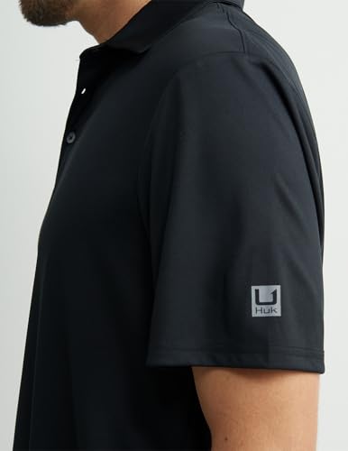 HUK Men's Pursuit, Performance Short Sleeve Polo Shirt3