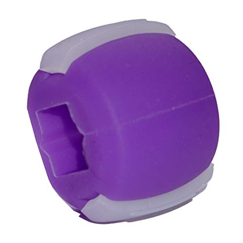 Jawline Exerciser, Slim and Tone Your Face Look Younger and Healthier, jaw Exerciser Face Exerciser, Jawline Shaper, Double Chin Reducer, Face Slimmer, Mouth Exerciser. (Purple-50lb)