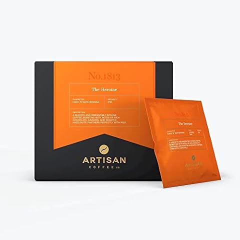 Artisan Coffee Co. The Heroine Coffee Bag | Premium Coffee With Notes of Chocolate, Caramel and Roasted Hazelnut | Brew In Cup | Medium Roast, 7/10 Strength | 100% Arabica Beans | 20 Pack Cover