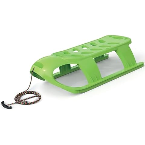 ArcticThrill Snow Sled for Kids - SnowVenture Sledge - Toboggan with Pull Rope; Outdoor Plastic Winter Sleigh for Toddlers & Kids Cover