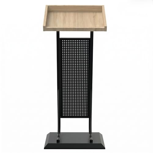 Image of TEKAVO Merito Podium Lectern for Classroom, Auditorium, Office, Church & School | Sleek & Modern Lecture Stand | Ideal for Presentations, Speeches & Events, Mic /Portable Mobile Office Conference