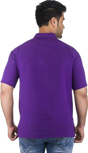 Image of Men's Cotton Short Kurta Without Pant | Mandarin Neck Short Kurta | Half Sleeve Casual Kurta | Traditional Ethnic Regular Kurta | Solid Plain Kurta for Men's (Pack of 1)