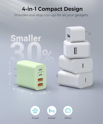 Image of [2-Pack] 40W USB C Fast Charger Block, Multiple Type C Charging Cube