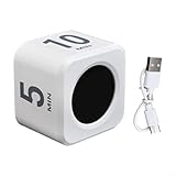 LED Visual Gravity Sensor Flip Timer, Vorwärts- oder Countdown-Modus mit vier anpassbaren Zeitgruppen, klare 60-minütige visuelle Anzeige, Typ-C-Ladung mit 500-mAh-Akku