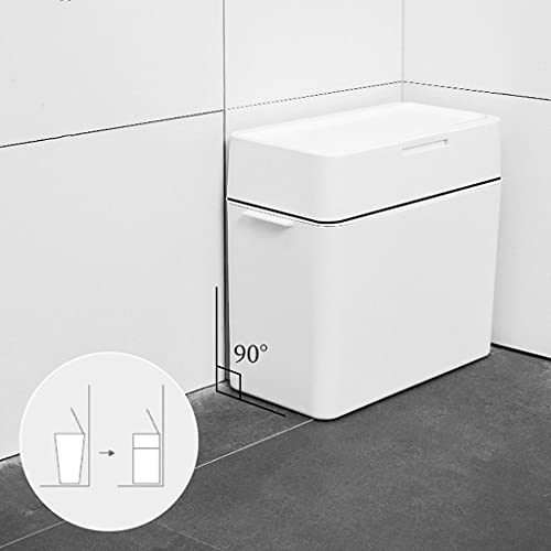 Vuilnisbakken Nordic vuilnisbak 9.5L Huishoudelijke woonkamer keuken eenvoudige push-type verzegelde grote badkamer… - Image 6