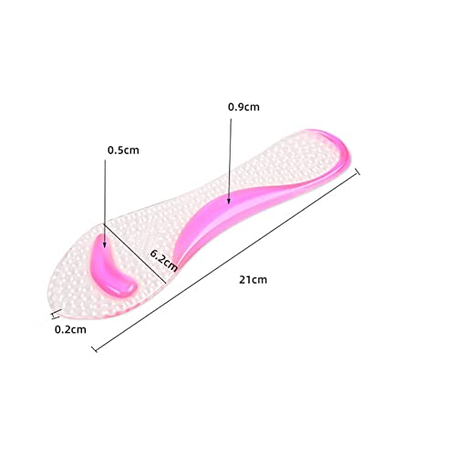 Image of Silicone High Heel Cushion Inserts Gel Sandal Insoles High Arch Support Pads Shoe Pump Cushions Ball of Foot Inserts for Women Men Clear
