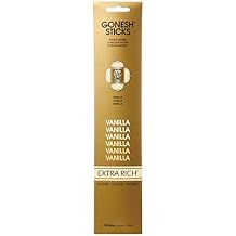 Gonesh Incense Sticks Extra Rich Collection Vanilla, 20 Piece