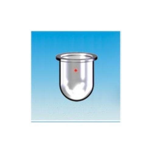 6511-06 Series Cylindrical Reaction Flask, Plain Flat Flange, Round Bottom, 137 mm OD, 100 mm ID, 1000 mL