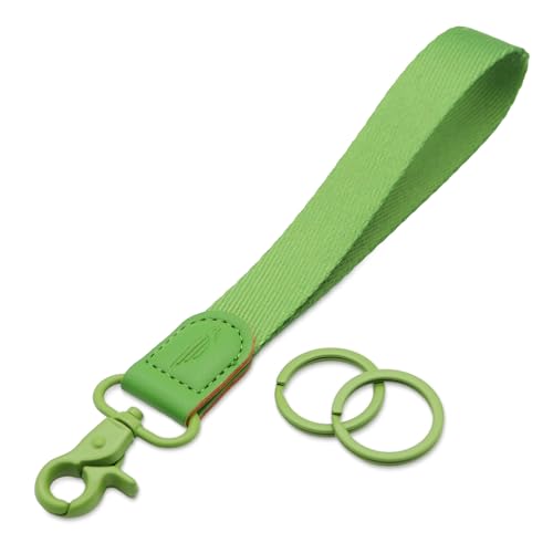 Image of POCKT Keychain Wristlet for Women and Men, Cute Wrist Lanyard for Keys, Short Key Chain Strap for Car Keys, Wallet, ID Badge & Phone | Dill Green