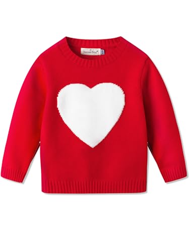 Image of Unisex Toddler St.Patrick's Day Clover Print Sweater Irish Shamrock Knitted Pullover Tops 12M-8Y
