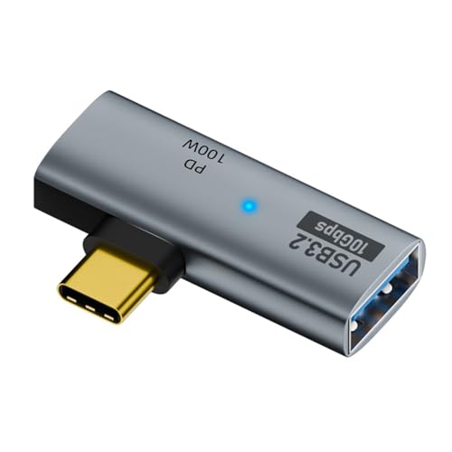 Adaptador USB-C a USB 3.0 hembra 10Gbps con PD 100W miniatura 1