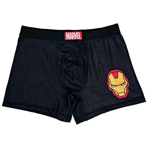 Men's Marvels Iron Man Classic Logo Boxer Briefs4