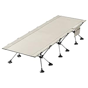 モダンデコ コット キャンプ用ベッド 折りたたみ 簡易イス 2way (サンドベージュ)