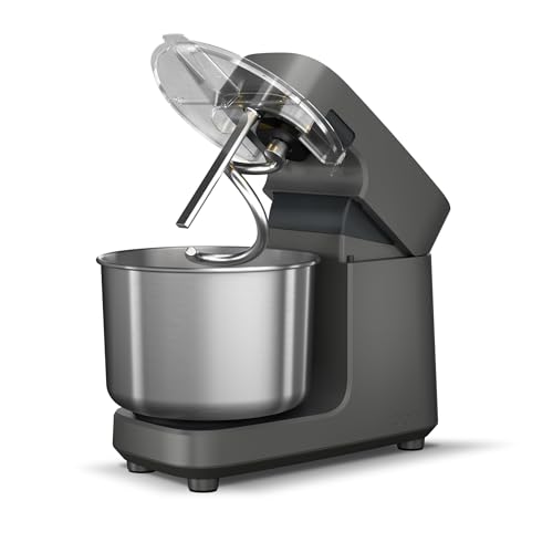 Comparison: Best Dough Mixer For Pizza 4 Ooni Halo Pro Spiral Mixer - Dough Stand Mixer with Attachments, 7.3 Quart Capacity and 58 Speed Settings - Charcoal Grey