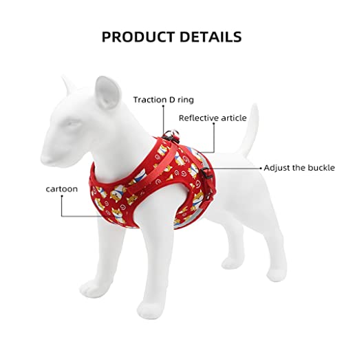 Doux Pet Chien Harnais Gilet Pas de Traction Réglable Chihuahua Chiot Chat Harnais Laisse Ensemble pour Petit Moyen Chiens Manteau