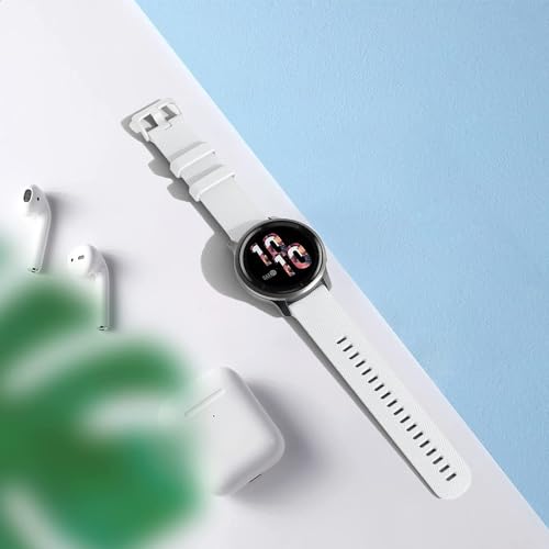 Paska dla Garmin Venu 2S/Vivomove 3S/Vivoactive 4S, 18mm Miękki silikonowy pasek dla Fossil Ladies Gen 6/Gen 5E/Q Venture HR