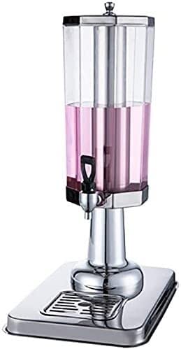 Beer Dispenser, Beverage Dispenser With Faucet, 3L Stainless Steel Transparent Beverage Dispenser(Silver)