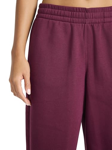 Reebok Women’s Barrel Pant, Standard Fit, 28” Inseam, Midweight Cotton-Poly Fabric, Black Cherry, Small - image 4