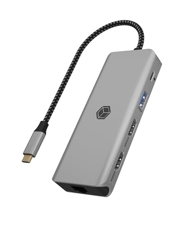 Station d'accueil USB-C ICY BOX double écran HDMI 4K pour un espace informatique ordonné