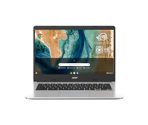 Acer Chromebook 315 CB315-3H-C7HM, ordenador portátil de 15,6' HD, PC portátil (Intel Celeron N4120, RAM de 4 GB, 128 GB eMMC, UHD Graphics, Chrome OS), Laptop Gris, teclado AZERTY (Español)