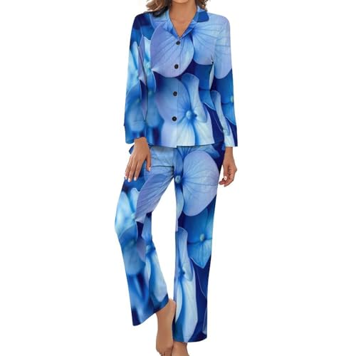 Pyjama femme en hortensia naturel pour une nuit sereine et douce