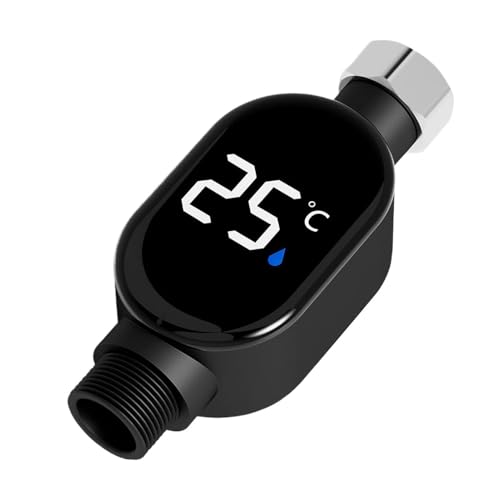 LCD Bath Thermometer - Battery Powered Water Gauge, Digital Temperature Measuring Tool, Accurate Temperature Sensor, Portable Display Device | Home Bathroom Nursery Usage, Kitchen Water Monitoring