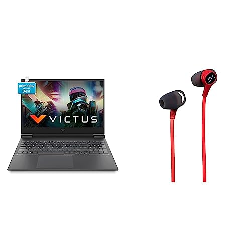 Image of HP Victus Gaming Laptop 11th Gen Intel Core i5-11400H16.1 inch(40.9 cm) FHD IPS Gaming Laptop & HyperX Cloud Earbuds