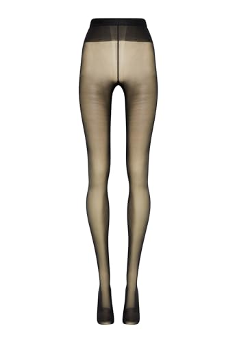 Image of Wolford Neon 40 Denier Tights Pantyhose for Women Semi Sheer Brilliant Shine Soft Logo Waistband Invisible Reinforced Toe