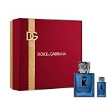 Dolce & Gabbana K Set Regalo, Eau de Parfum Uomo con Note di Pelle, Limone di Sicilia, Fico, Zafferano e Arancia, EDP 50 ml + 5 ml
