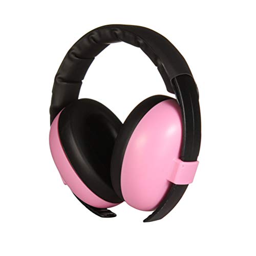 Baby Noise Cancelling Kopfhörer Säuglings Gehörschutz Ohrenschützer Rauschunterdrückung Gehörschutz für 0-24 Monate Baby (Rosa)