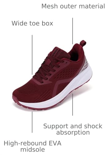 Image of BRONAX Womens Wide Toe Box Road Running Shoes S71