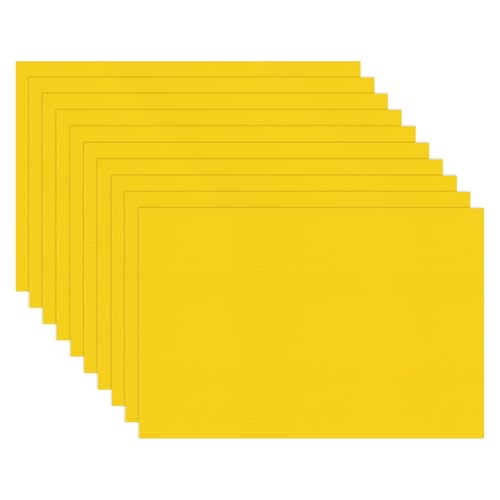 Image of M METERXITY 10-Pack Corrugated Plastic Sheets, 12 Inch x 18 Inch Waterproof Blank Corrugated Poster Board Yard Signs for Garage Sale /Office /Classroom /Party /Lawn Sign Road [3mm Thick, Yellow]
